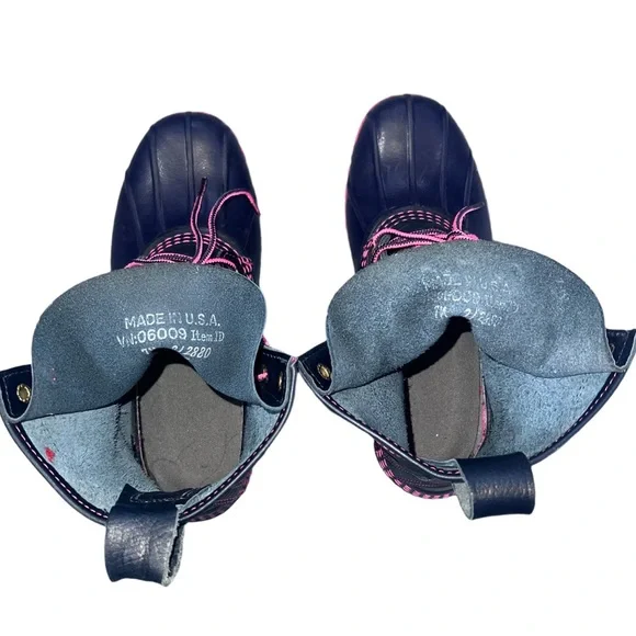 ⭐ L.L. Bean Duck Boots | Pink & Navy | Lightly Used ⭐ - Picture 5 of 12